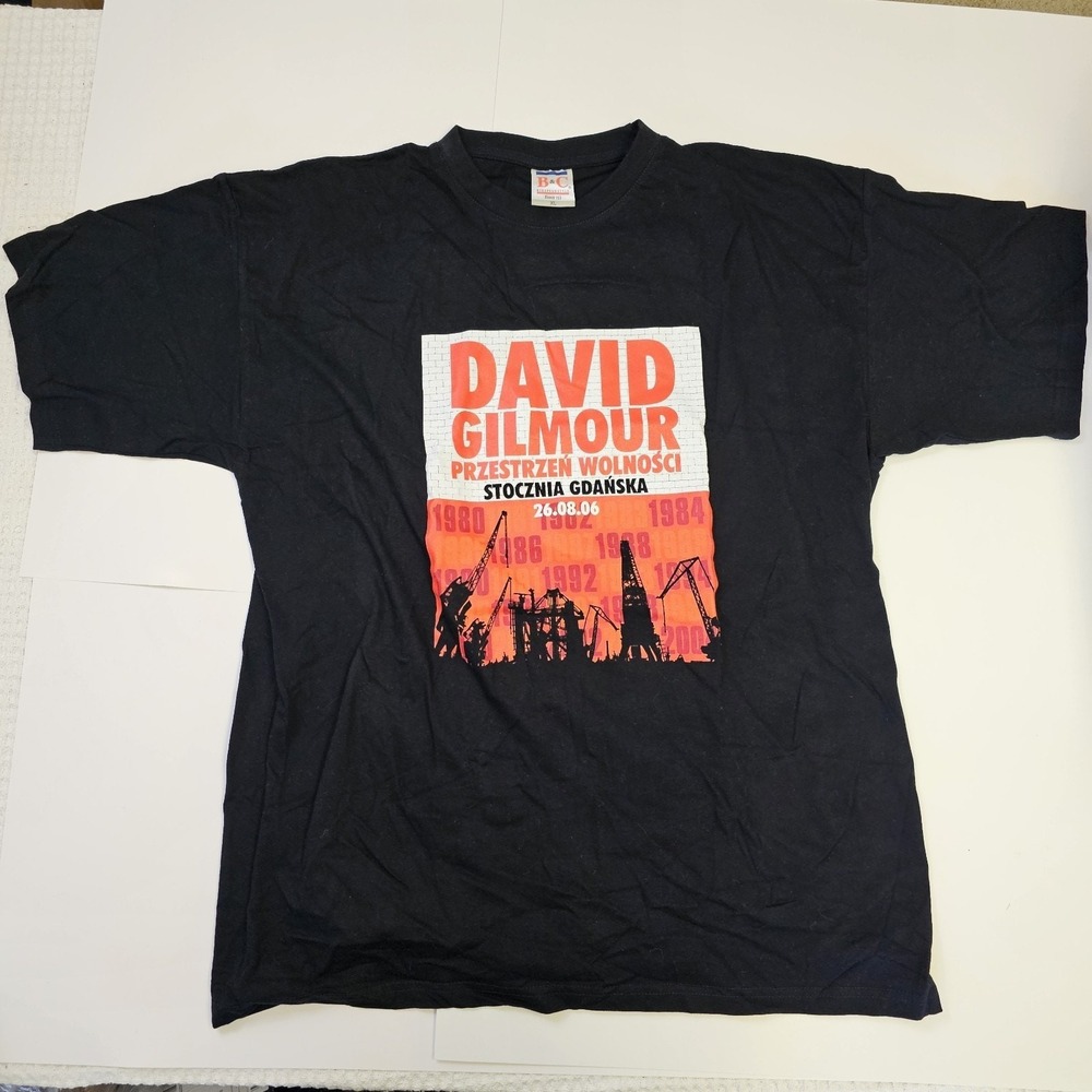 David Gilmour Tour T-shirt Black European Pink Floyd